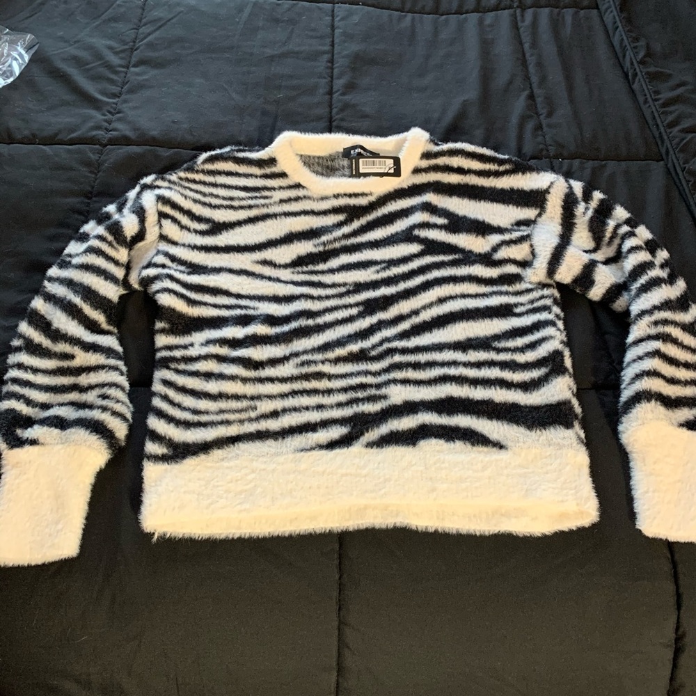 Zebra print sweater
